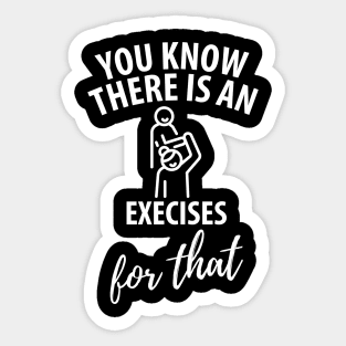 physiotherapist physical therapy gift saying funny Sticker